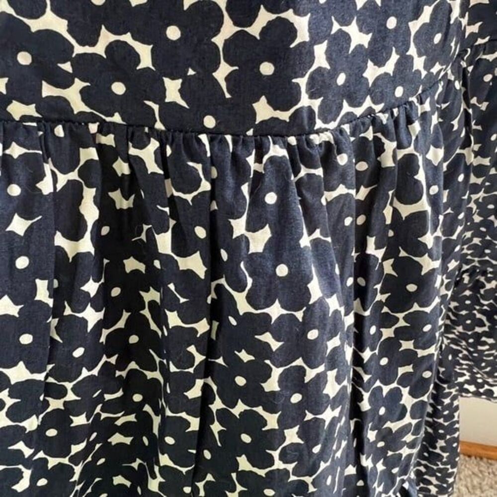Charming Navy and White Kids Dress